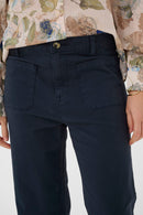 Berta Audrey Crop Jean - Navy Blazer