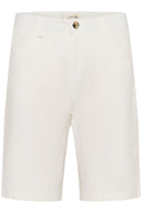 Berta Coco Twill Shorts - Snow White