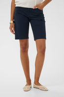 Berta Coco Twill Shorts - Navy Blazer