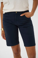 Berta Coco Twill Shorts - Navy Blazer