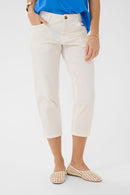 Berta Coco Capri Trouser - Snow White