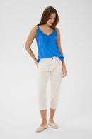 Berta Coco Capri Trouser - Snow White