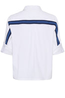 Estela Short Shirt - Snow White & Blue