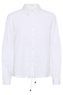 Estela Short Shirt - Snow White & Blue