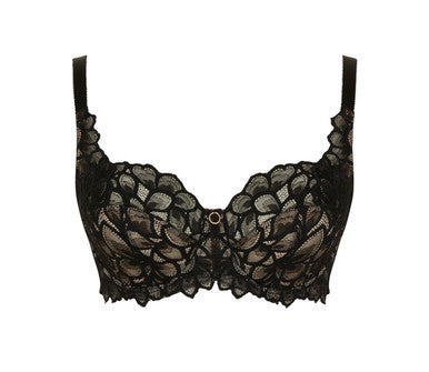 Allure Full Cup Bra - Black/latte