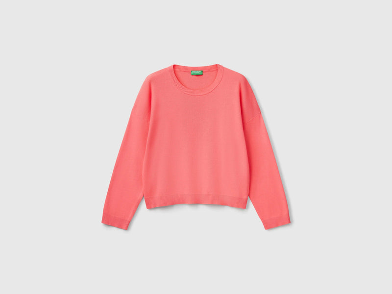 Round Neck Sweatshirt - Cherry