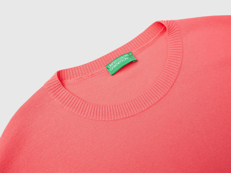 Round Neck Sweatshirt - Cherry