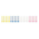 Pack of 24 Striped Candles & Holders