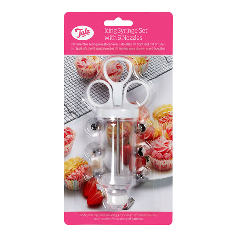 Icing Syringe Set With 6 Nozzles