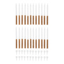 24 Gold Glitter Candles with Holders