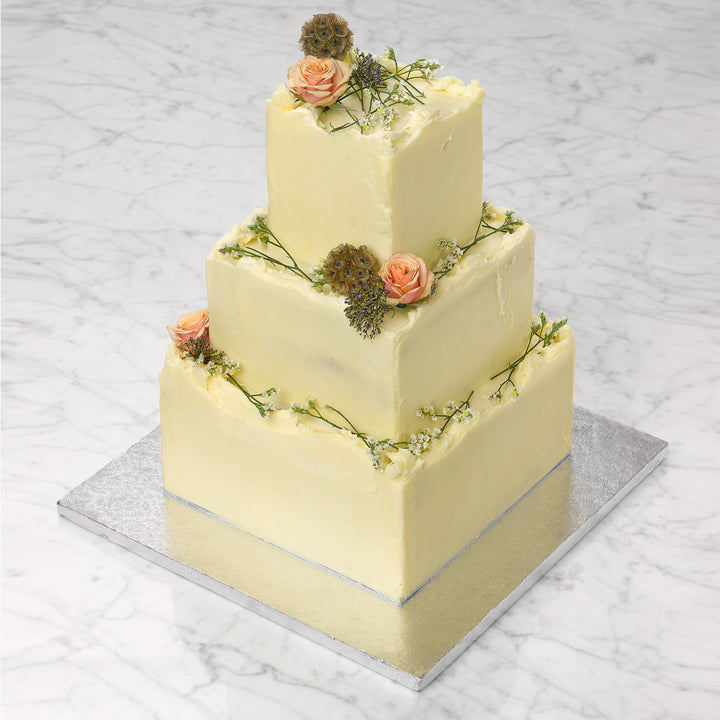 30cm/12inch Square Silver Cake Board 12mm