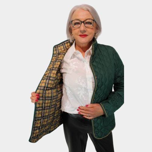 Reversible Jacket - Dark Olive/light Taupe