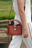 Maggie Weave Crossbody - Tuscan Blush