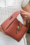 Maggie Weave Crossbody - Tuscan Blush