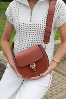 Venetia Saddle Cross Body Bag - Tuscan Blush