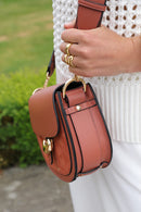 Venetia Saddle Cross Body Bag - Tuscan Blush