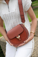 Venetia Saddle Cross Body Bag - Tuscan Blush