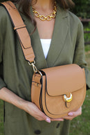 Venetia Saddle Cross Body Bag - Camel