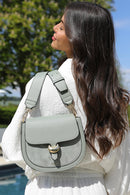 Venetia Saddle Cross Body Bag - Sea Green