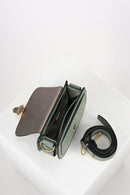 Venetia Saddle Cross Body Bag - Sea Green