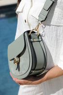 Venetia Saddle Cross Body Bag - Sea Green