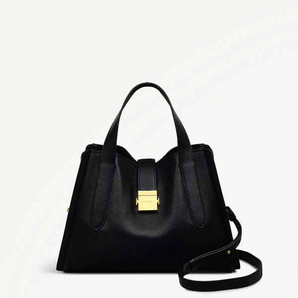 Sloane Street Medium Ziptop Grab - Black