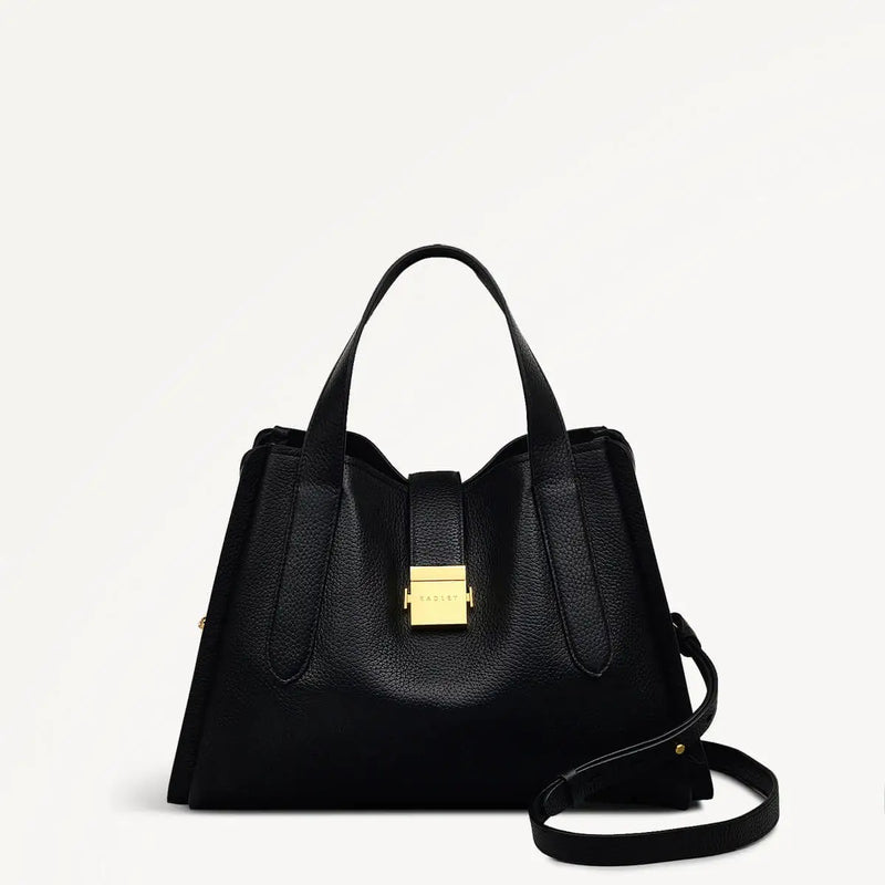 Sloane Street Medium Ziptop Grab - Black