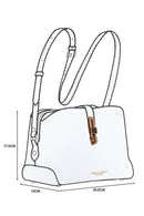 Margy Zip Top Cross Body Bag - Cornflour Blue