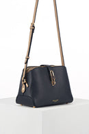 Margy Zip Top Cross Body Bag - Navy