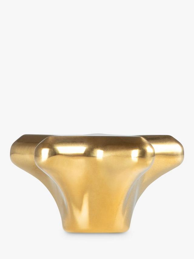 Star Shaped Knob Gold 6cm