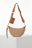 Lolly Sling Cross Body Bag - Raffia