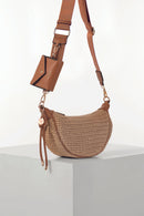 Lolly Sling Cross Body Bag - Raffia