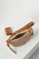 Lolly Sling Cross Body Bag - Raffia
