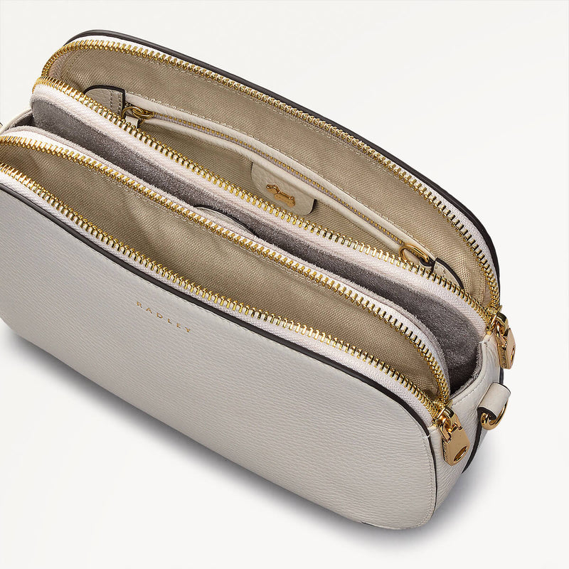 Medium Ziptop Crossbody - Chalk