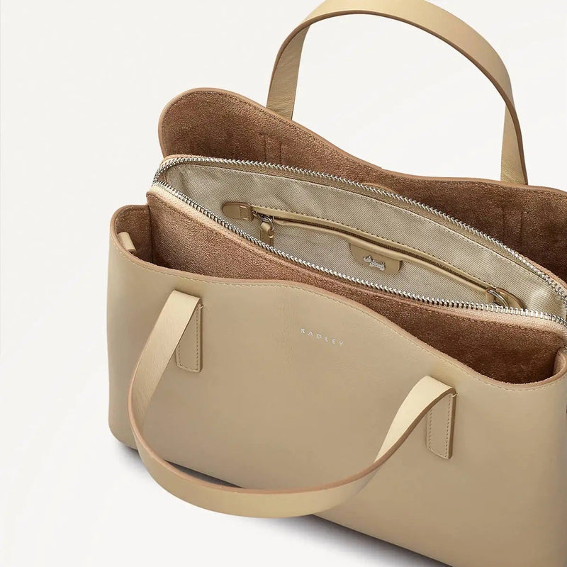 Dukes Place Medium Ziptop Grab - Stone