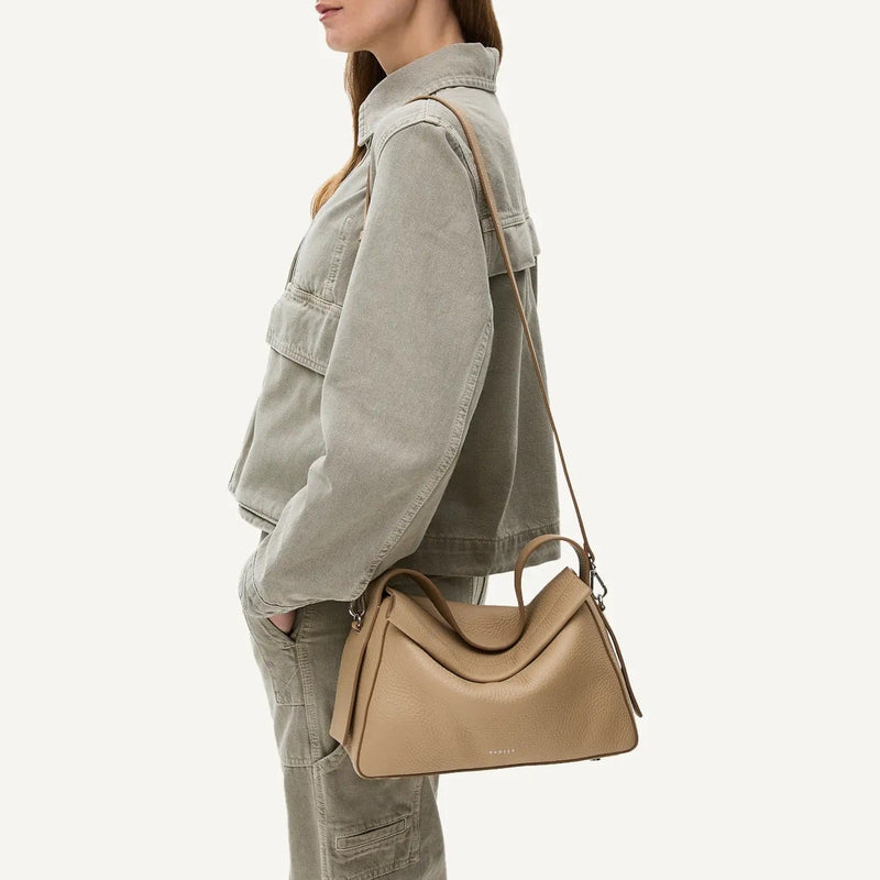 De Beauvoir Medium Ziptop Grab - Stone