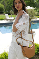 Cora Saddle Cross Body Bag - Camel