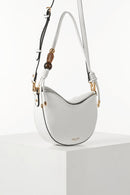 Cora Saddle Cross Body Bag - White