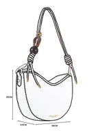 Cora Saddle Cross Body Bag - White