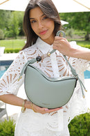 Cora Saddle Cross Body Bag - Spearmint Green