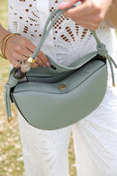 Cora Saddle Cross Body Bag - Spearmint Green