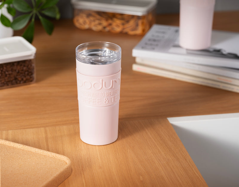 Travel Mug 0.35L Clear Lid - Strawberry