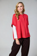 Sleeveless Cardigan - Red