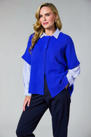 Sleeveless Cardigan - Royal Blue
