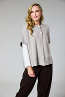 Sleeveless Cardigan - Taupe