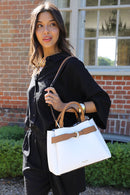 Roxy Structured Tote - White