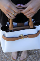 Roxy Structured Tote - White