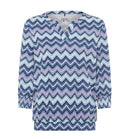 Back In Bloom Print T-Shirt - Ink Blue