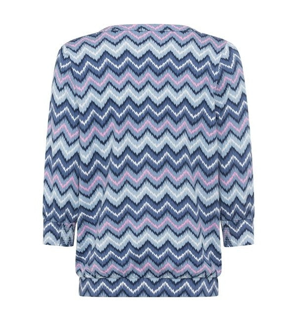 Back In Bloom Print T-Shirt - Ink Blue