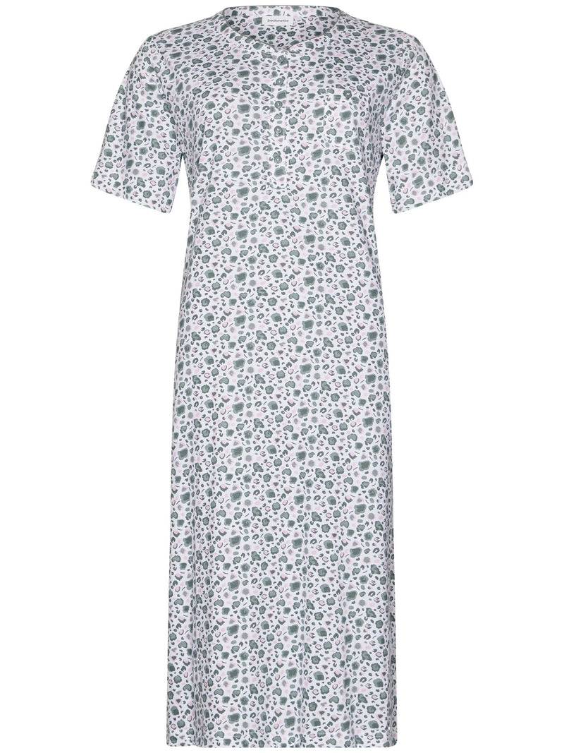 Button Nightdress - Dark Green